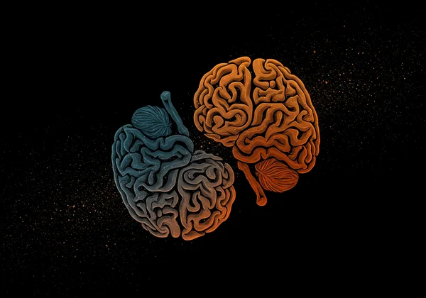 Symbol representing the dual neurotype of AuDHD.