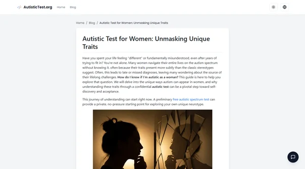 Autistic Test for Women: Unmasking Unique Traits